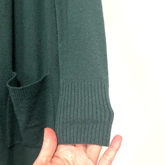 Cynthia Rowley Forest Green Long Line Cardigan Size XSmall - Picture 4 of 8